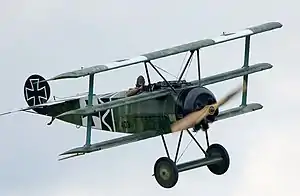 I-struts on a Fokker Dr.1 triplane