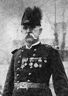 Medal of Honor recipient Joseph Leonard Follett in GAR uniform c1897