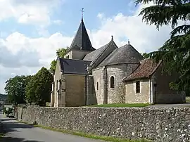 The church of Saint-Jacques, in Fontgombault