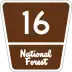 Forest Highway route marker