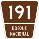 Highway 191 marker