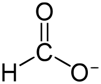 Stereo skeletal formula of formate