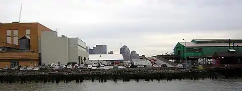 13th Avenue as seen from the north in 2008, with World Financial Center in background