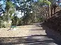 Former track formation between Boonah and Dugandan with a cutting on the right, now a footpath through a park