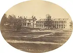 Barracks at Fort Leavenworth, Kansas Territory, May 1858.