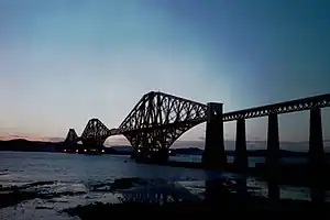 The Forth Bridge, a cantilever truss bridge