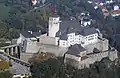 Aerial photograph of the castle