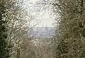 The view of St Paul's Cathedral from the upper part of the Cemetery