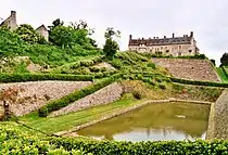 The château seen from the horse basin