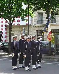 Officers designates from the École during ceremonies of the May.