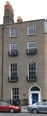 Francis Bacon's birthplace at 63 Baggot Street Dublin