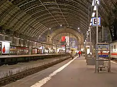 Train shed in Central railway station, Frankfurt, Germany (2005)