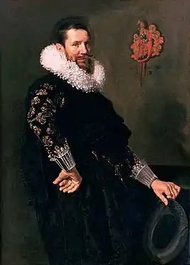 Paulus Beresteyn, wedding portrait by Frans Hals in 1629, Louvre