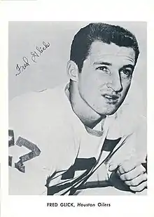 Signed head shot of Fred Glick.