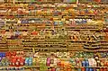 Packaged food aisles in a Fred Meyer, a hypermarket chain in the Pacific Northwest.