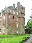 Side tower at the mansion house.