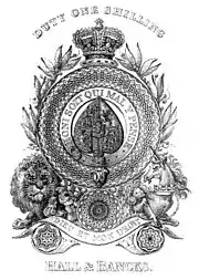 Old Frizzle, an ace of spades with a Stamp duty in the United Kingdom similar to a banknote., see the article: Richard Harding (forger).