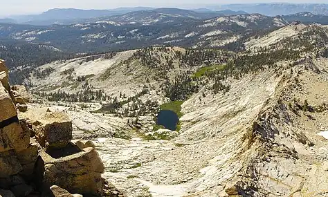 View of Little Lakes from the summit