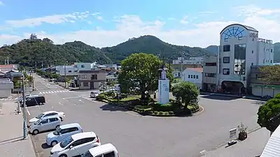 The station forecourt on the east side. The station building is just off to the right side of the picture.