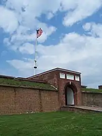 The sally port (main entrance) into Fort McHenry.