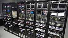 19-inch racks with video equipment