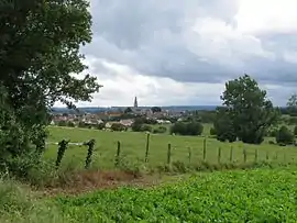 A view of the village from the north