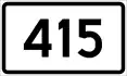 County Road 415 shield