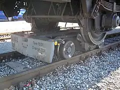 Detail view of a transporter truck