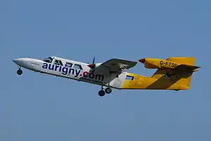 Photograph of a passenger aeroplane