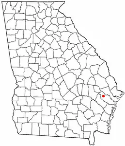 Location of Fort Stewart, Georgia