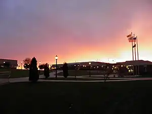 Rowan College of South Jersey in Sewell at dusk in 2010