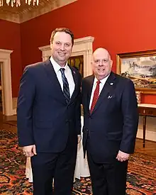 Delegate Dan Cox with Governor Larry Hogan