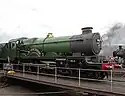 5043 unlined and minus cabside numbers at Tyseley Locomotive Works.