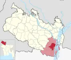 Location of Gaibandha Sadar