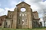 Exterior of the apse