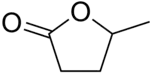 Skeletal formula of γ-valerolactone