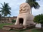 Lion in the water well in the temple, added in 19th century