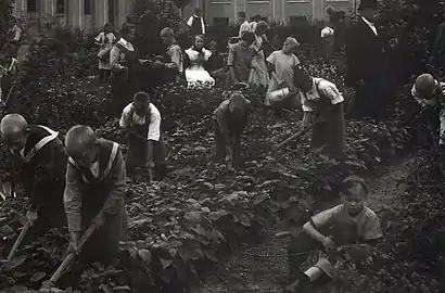 Orphanage's garden ca 1929