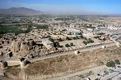 The Bala Hesar fortress in the center of Gardez City