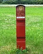 Wooden column shrine in Garsdorf, Bavaria