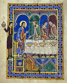 Christ in the house of Simon the Pharisee, with Mary Magdalene washing his feet, Luke 7:36–50