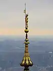 Statue of King Sigismund II Augustus at the top of the tower