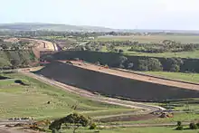 The bridge under construction in 2007, viewed from the north.