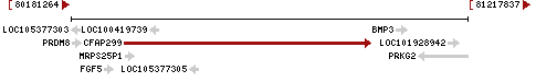 CFAP299 gene location on chromosome 4