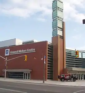 Tribute Communities Centre Exterior, when known as the General Motors Centre