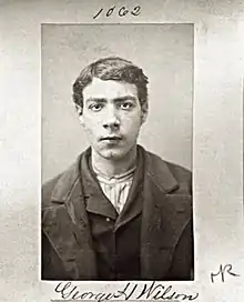  George Wilson, Philadelphia Police, Rogues Gallery booking photo, 1887