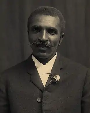 Image 6George Washington CarverPhotograph credit: Unknown; restored by Adam CuerdenGeorge Washington Carver (1860s–1943) was an American agricultural scientist and inventor. Born into slavery in Diamond, Missouri, he was raised by his master Moses Carver after being emancipated, having been separated from his parents as an infant during a kidnapping incident. After college, Carver became a professor at Tuskegee Institute, where he developed techniques to improve soils depleted by repeated plantings of cotton. He wanted poor farmers to grow alternative crops, such as peanuts and sweet potatoes, as a source of their own food and to improve their quality of life. Carver spent years developing and promoting products made from peanuts, although none became commercially successful. Apart from his work to improve the lives of farmers, he was also a leader in promoting environmentalism. Carver received numerous honors for his work, including the NAACP's Spingarn Medal. In an era of very high racial polarization, his fame reached beyond the black community; he was widely recognized and praised in the white community for his many achievements and talents. In 1941, Time magazine dubbed Carver a "black Leonardo".This picture of Carver was taken around 1910 and is in the collection of the Tuskegee University archives.More selected pictures