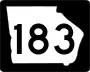 State Route 183 marker