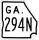 State Route 294N marker