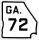 State Route 72 marker